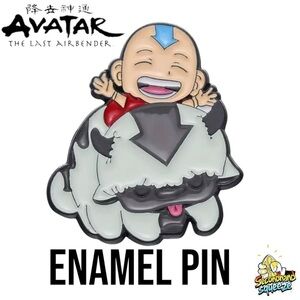 Avatar Aang and Appa Enamel Pin